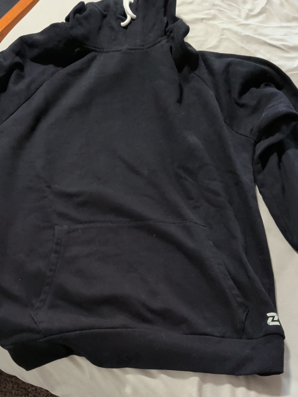 ZELOS Black Men's Pullover Hoodie